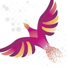 Salford Digital Eagles logo, a purple bird