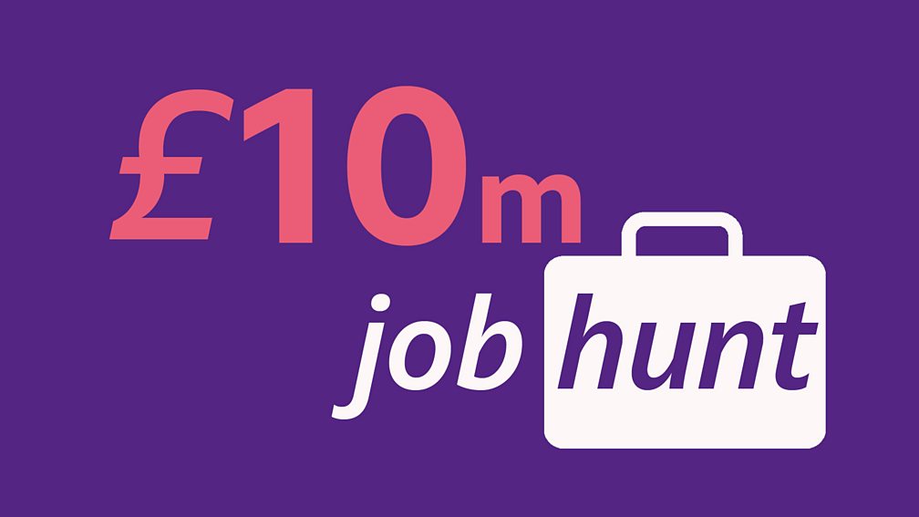 £10m job hunt logo