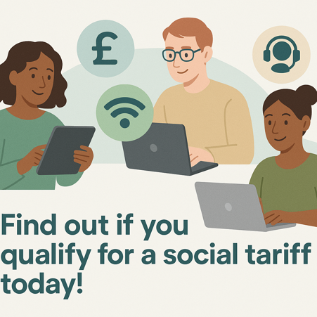 Website Banner on social tariffs