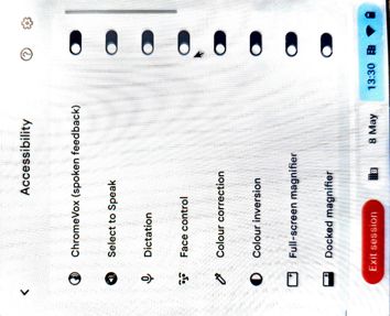 Accessibility Features Screenshot