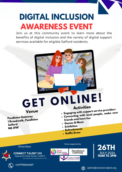 Digital Inclusion Awareness Event Flyer